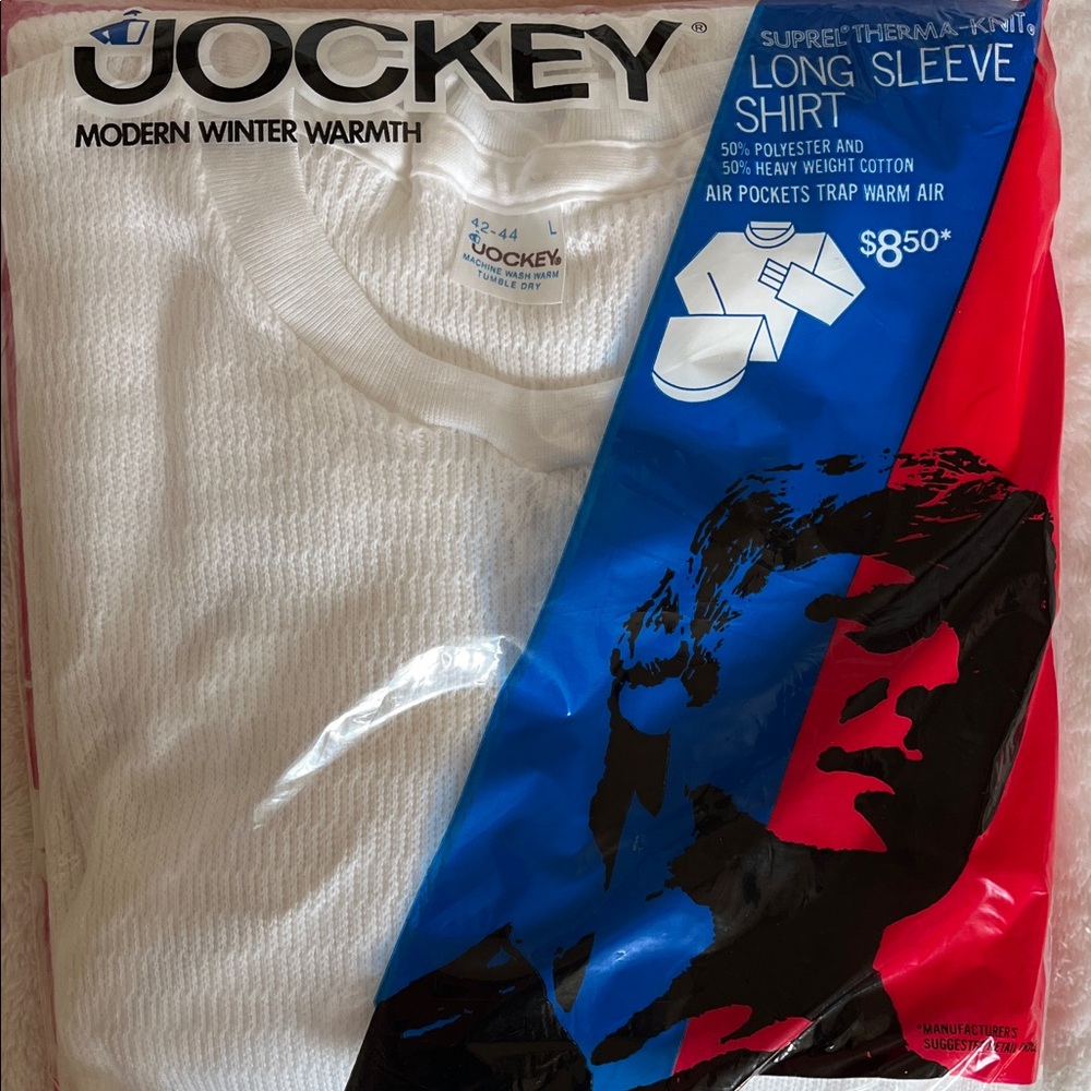 Jockey Men's Classic White Long Sleeve Shirt